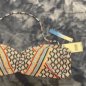 Lucky Brand Venice Vibes Bandeau Bikini Top